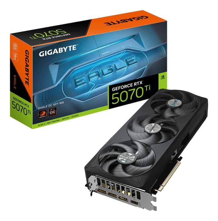 Placa video Gigabyte GeForce RTX 5070 Ti Eagle OC SFF 16G, 16384 MB GDDR7 "GV-N507TEAGLE OC-16GD" – Placi video