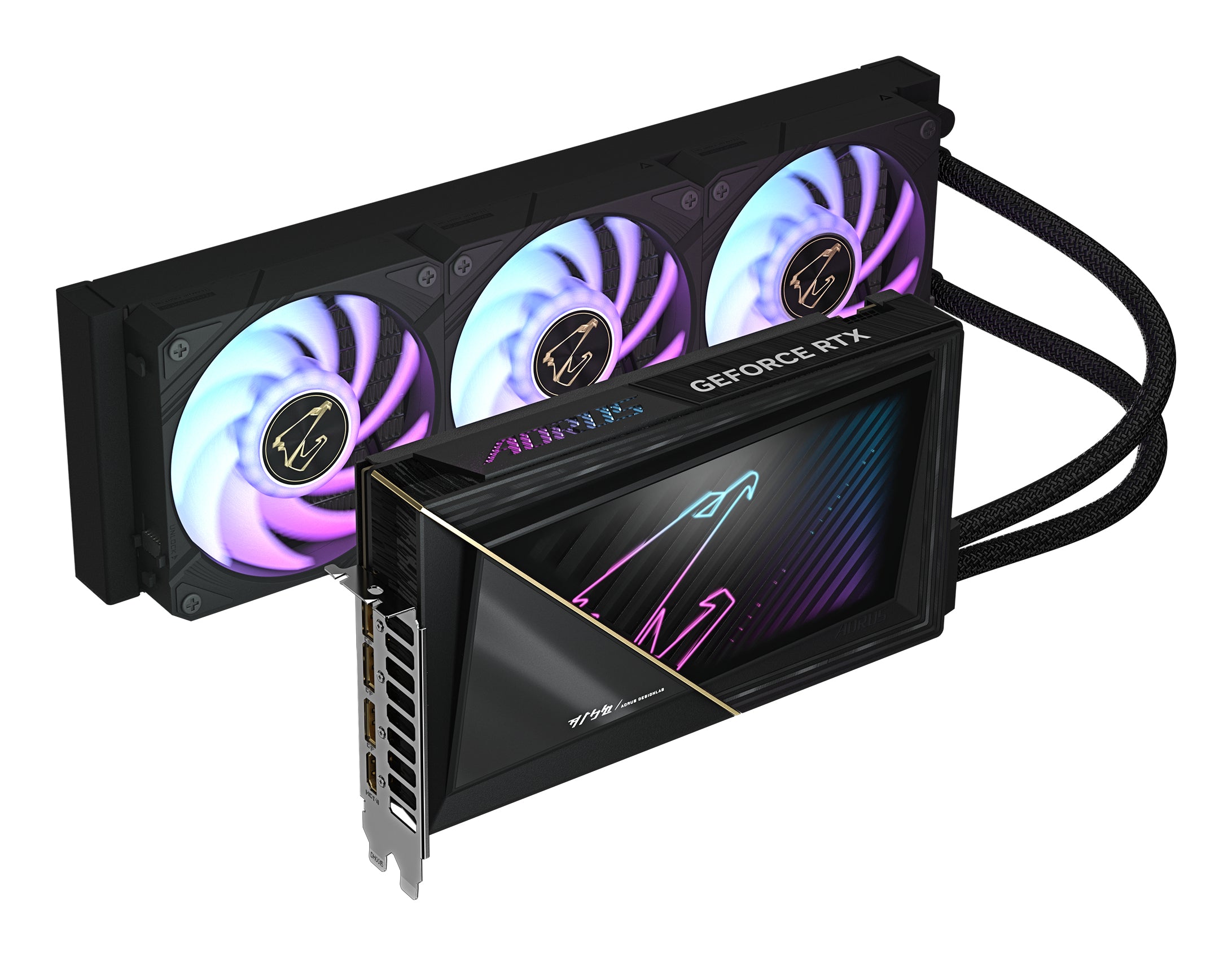 PLACA VIDEO GIGABYTE AORUS GeForce RTX 5090 XTREME WATERFORCE 32G "GV-N5090AORUSX W-32GD"