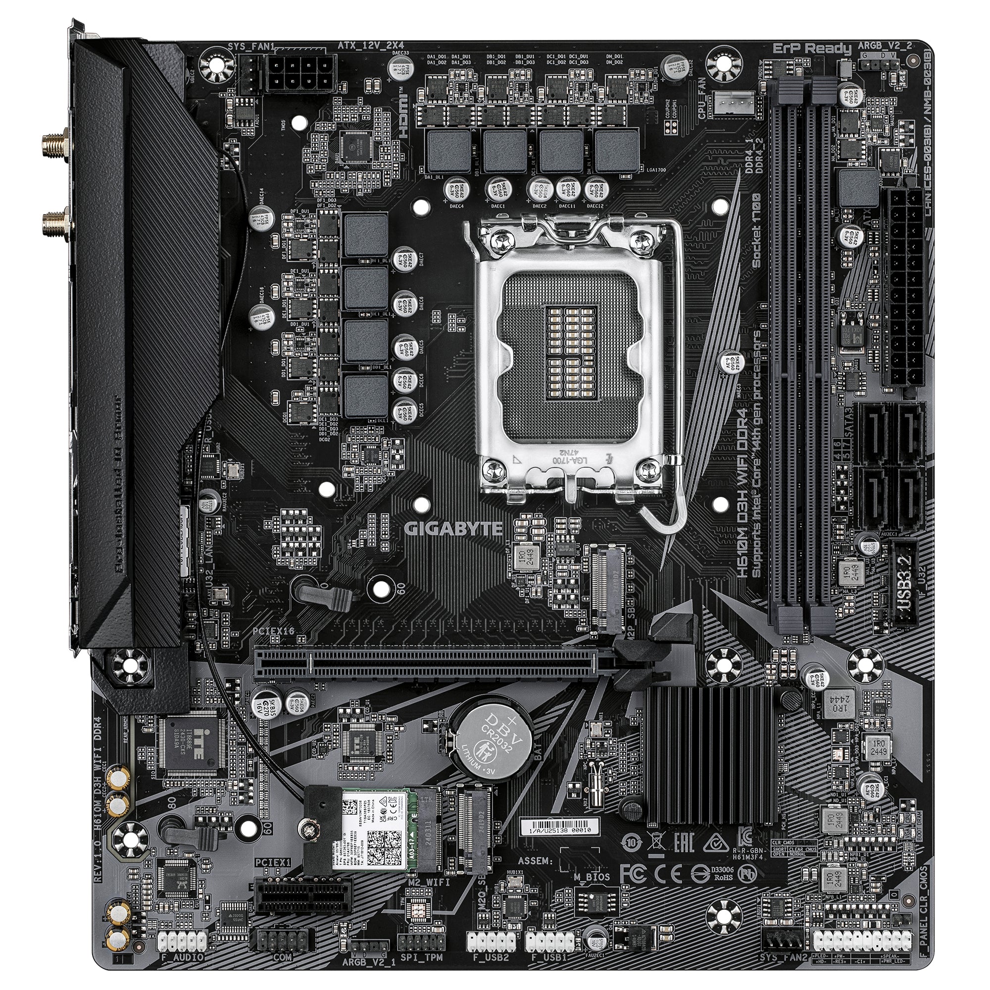 MB GIGABYTE H610M D3H LGA1700 DDR4 "H610M D3H WIFI DDR4"