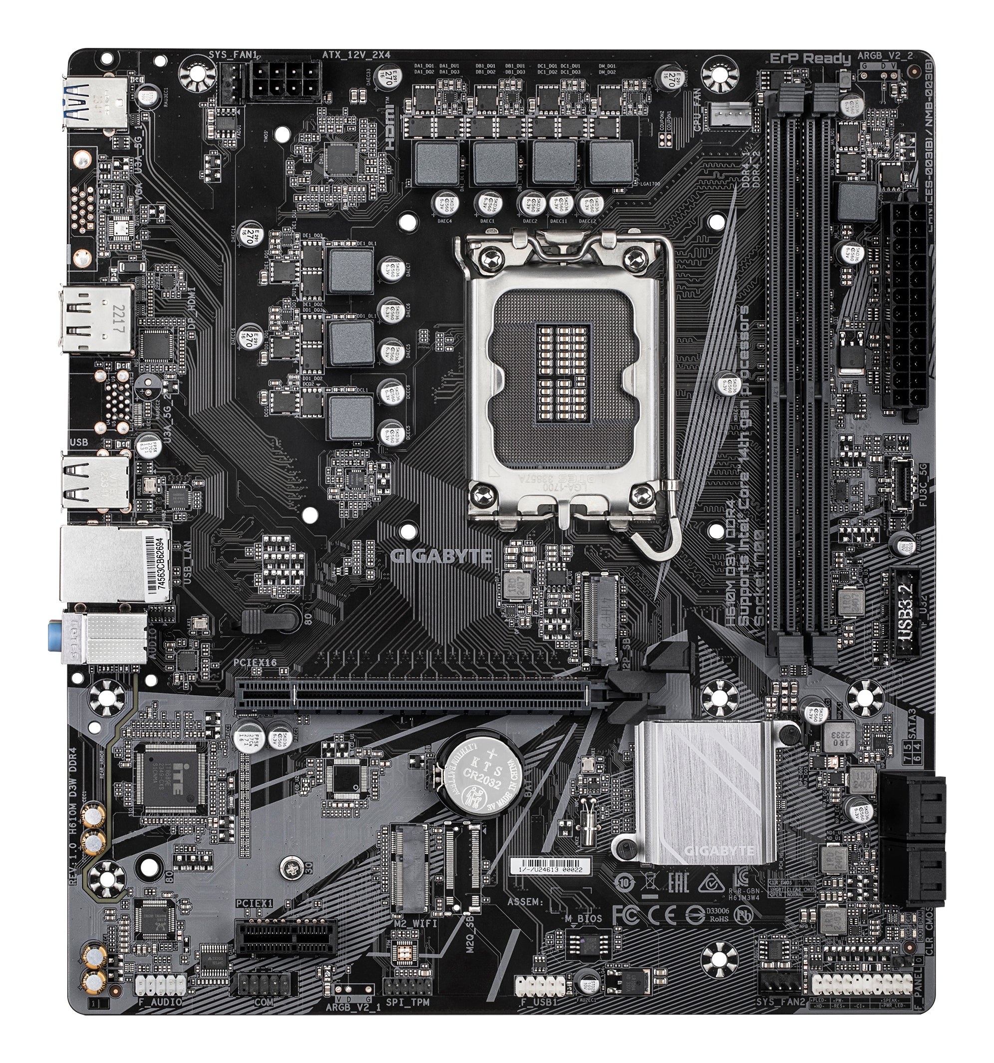 MB GIGABYTE H610M D3W LGA1700 DDR4 "H610M D3W DDR4"