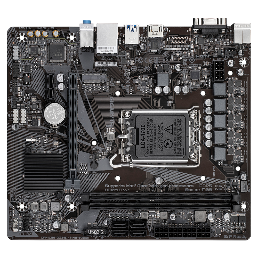 Placa de Baza GIGABYTE H610M H V2 "H610M H V2"