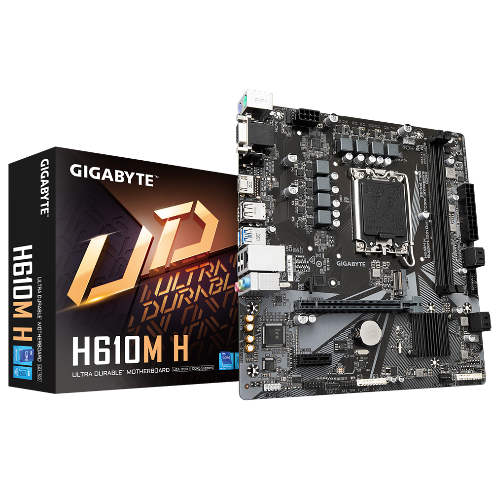 Placă de bază Gigabyte H610M H LGA1700 DDR5 