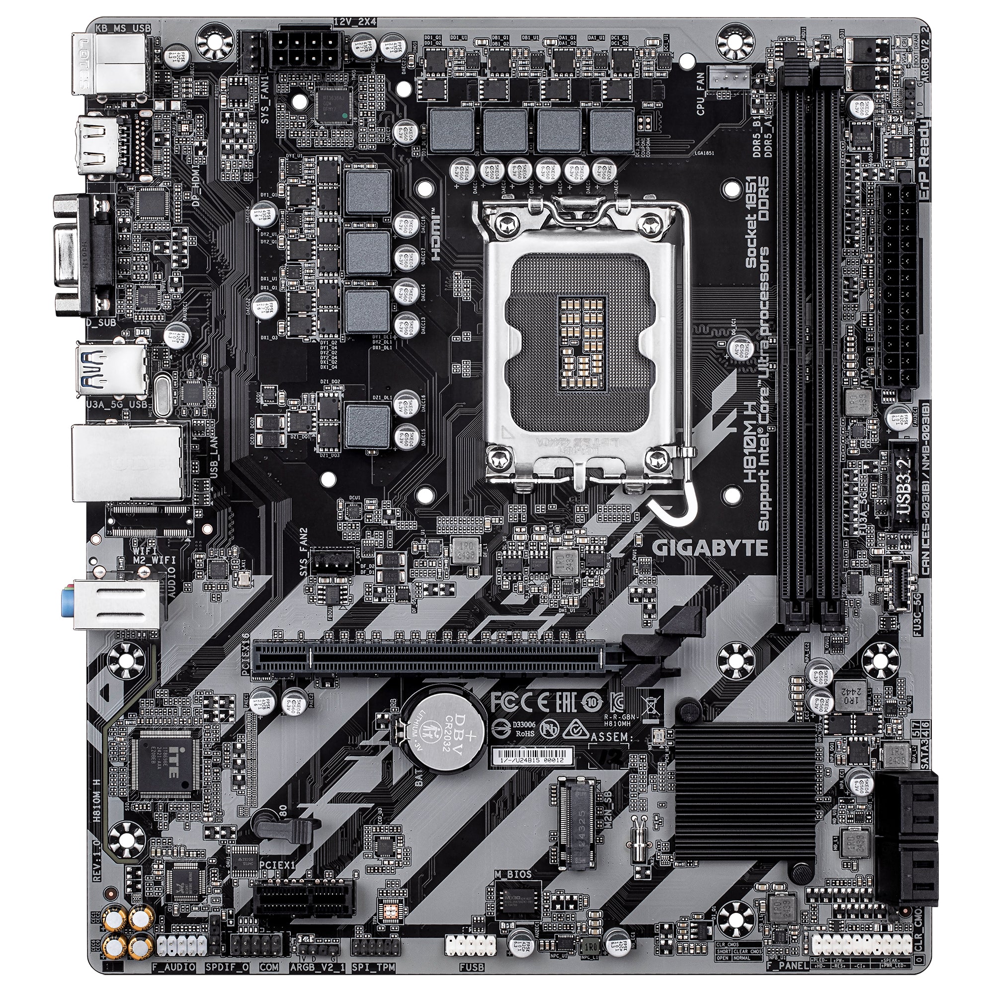 Placa de baza GIGABYTE H810M H "H810M H"