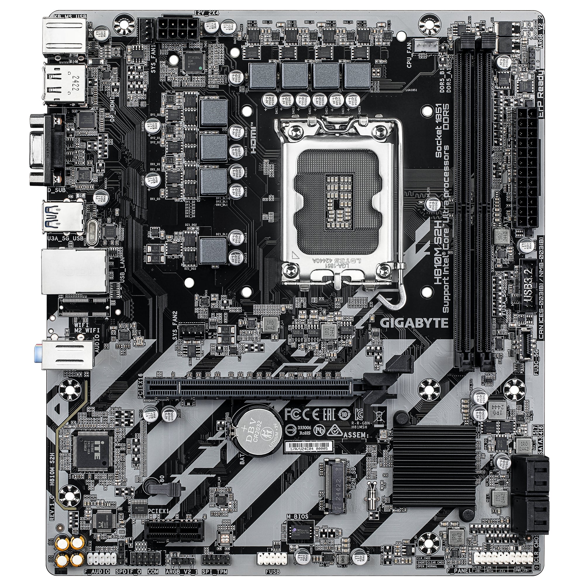 MB GIGABYTE H810M S2H LGA1851 DDR5 "H810M S2H"