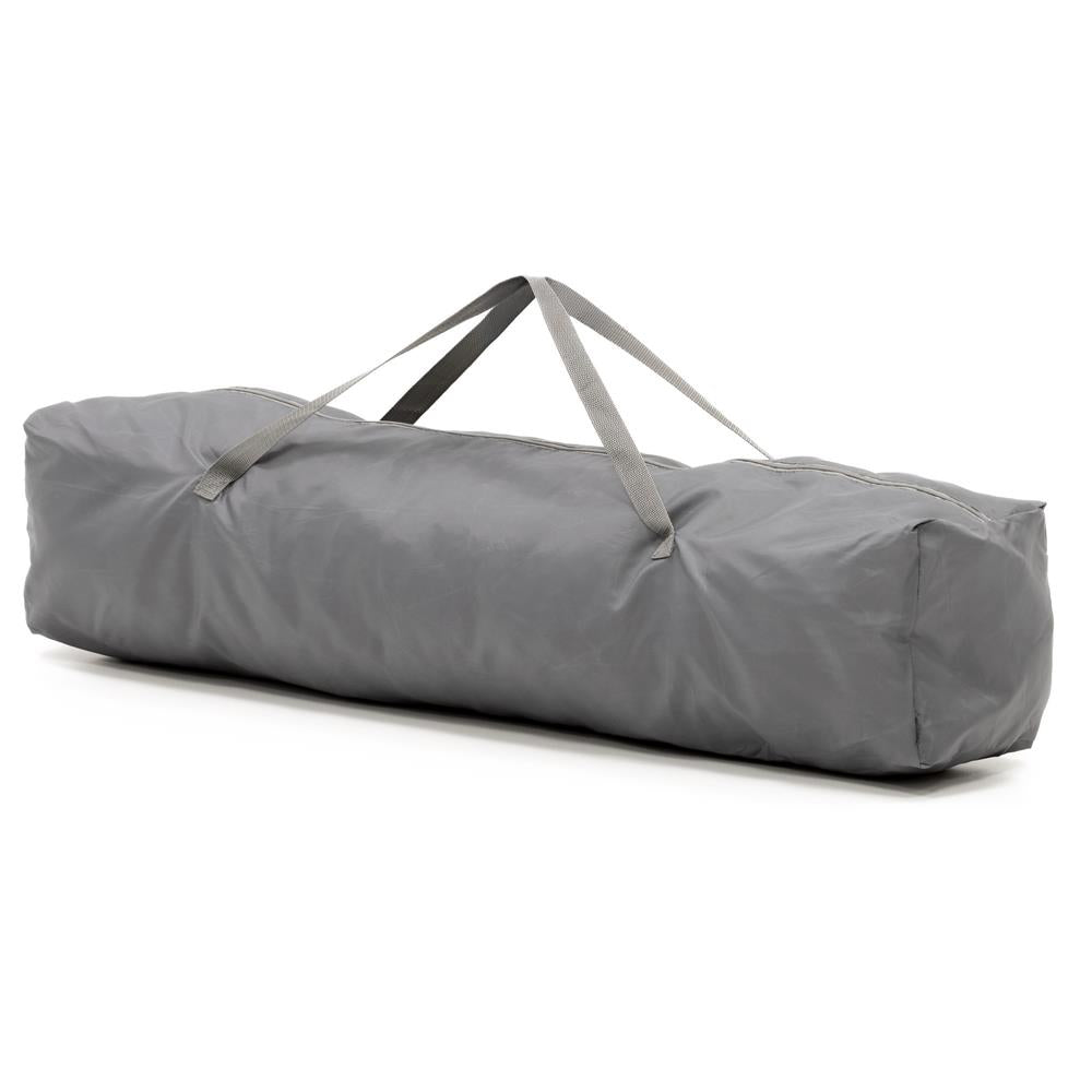 Tarc de joaca pliabil pentru copii, cu intrare cu fermoar, 200x180x66 cm, gri