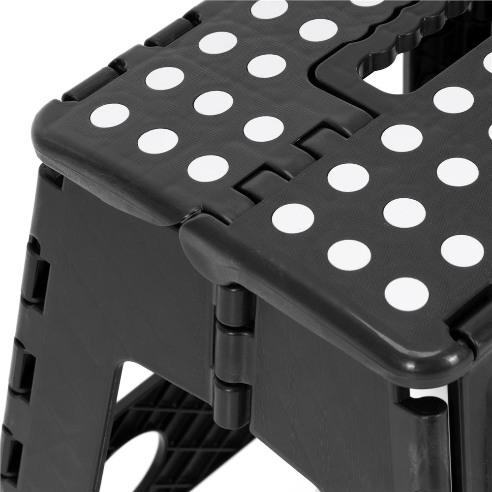Scaun inaltator multifunctional tip scara, antiderapant, 39 cm, maxim 150 kg, negru