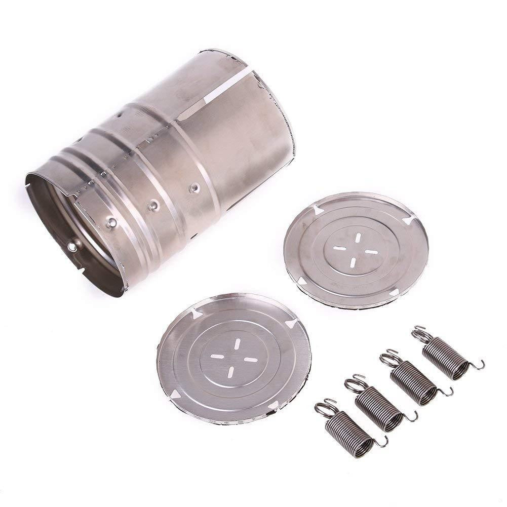Presa din inox pentru preparat sunca presata, cu capac, dimensiune reglabila in 3 trepte, 15 x 15 x 18 cm, argintiu