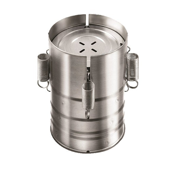 Presa din inox pentru preparat sunca presata, cu capac, dimensiune reglabila in 3 trepte, 15 x 15 x 18 cm, argintiu