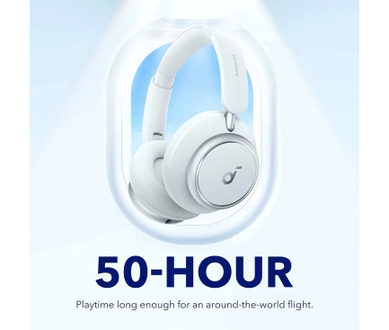 Casti Anker "Over-Ear", utilizare multimedia, Bluetooth 5.3, AUX, Noise cancelling, ANC, 2 x mic, durata baterie pana la 50 ore, negru, USB-C, Soundcore Space Q45, "A3040G21" (timbru verde 0.18 lei) - 0194644107567