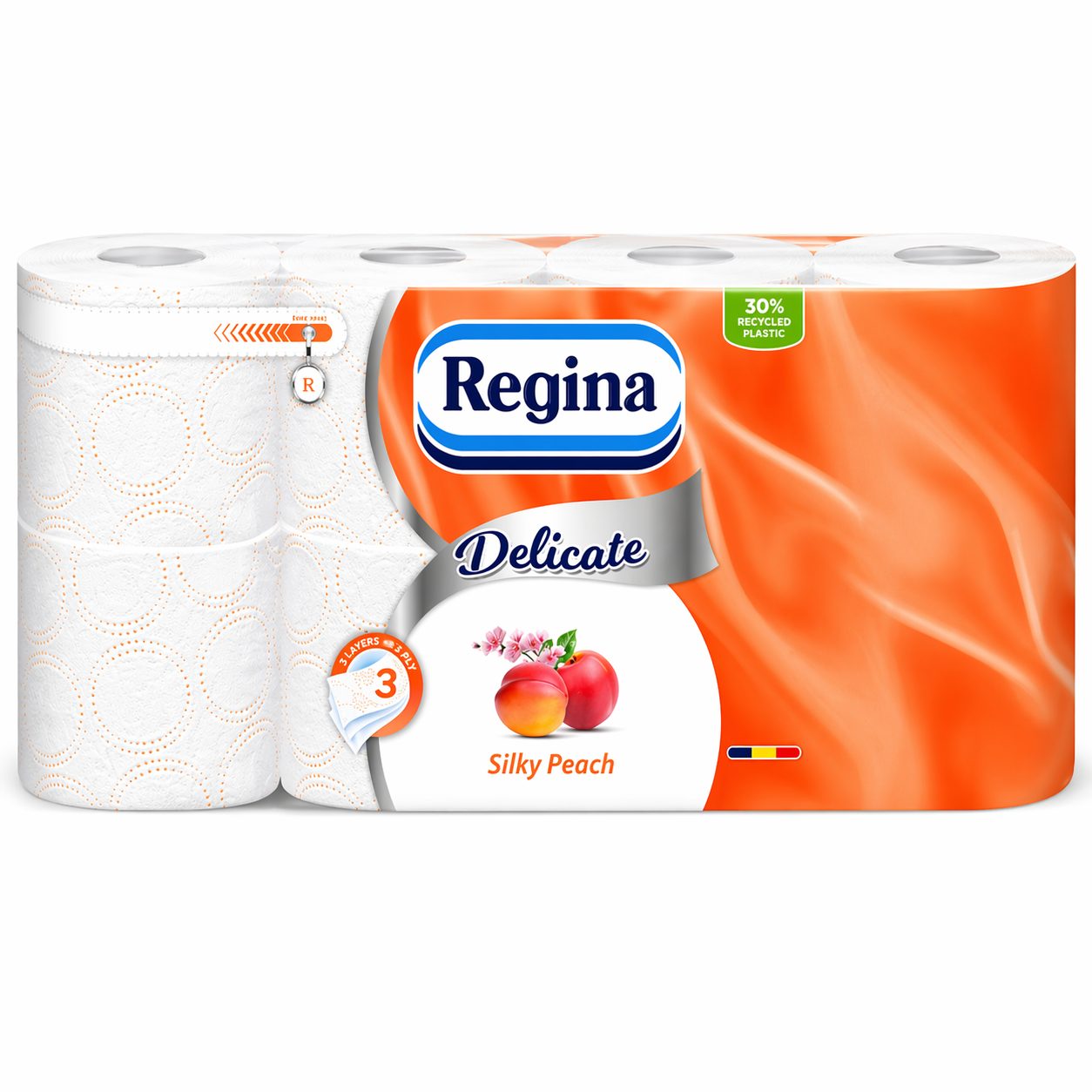 Hartie Igienica Aromata, Regina, 3 Straturi, Set 8 Role, Moale si Rezistenta pentru Utilizare Zilnica