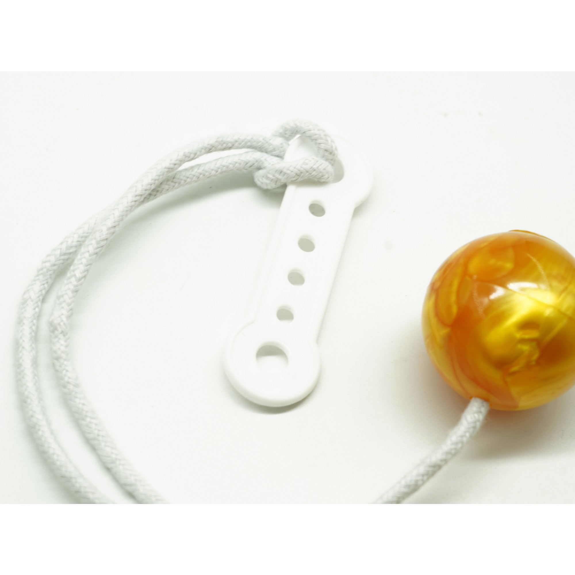 Jucarie interactiva cu bile, Clackers ball, antistres, Galben, 40 mm