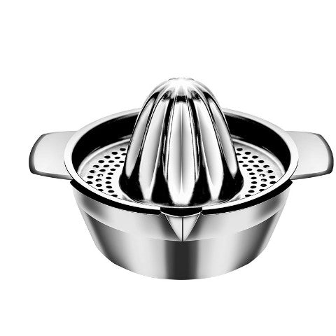 Storcator de Citrice Manual, Rezistent, Usor de Folosit si Depozitat, Durabil, Calitativ, 16 x 7 x 13 cm, Inox, Argintiu