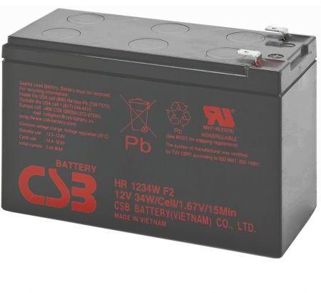 Baterie UPS CSB HR1234WF2, 12V 9Ah, 150.9 x 64.8 x 94.3 mm, Borne F2, Durata medie 3-5 ani, VRLA "HR1234WF2"