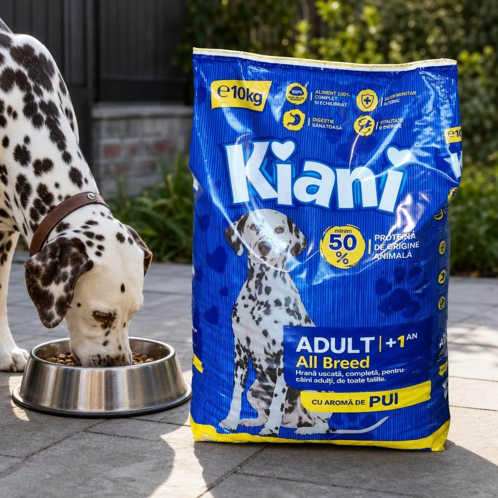 Hrana Uscata pentru Caini, Kiani, 10 kg, Pui