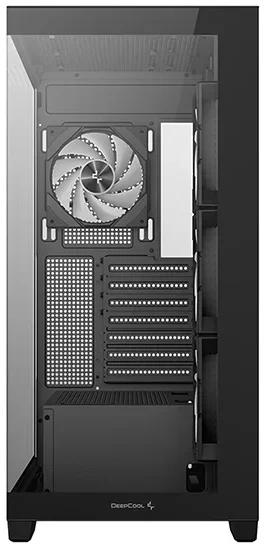 CARCASA DeepCool "CG580 4F", middle tower, gaming, fara sursa, suporta 8xfan, 4xfan 120mm ARGB inclus, PSU shroud, USB-C x 1, USB 3.0 x 2, audio+mic, 7 sloturi expansiune, negru, "R-CG580-BKADA4-G-1"