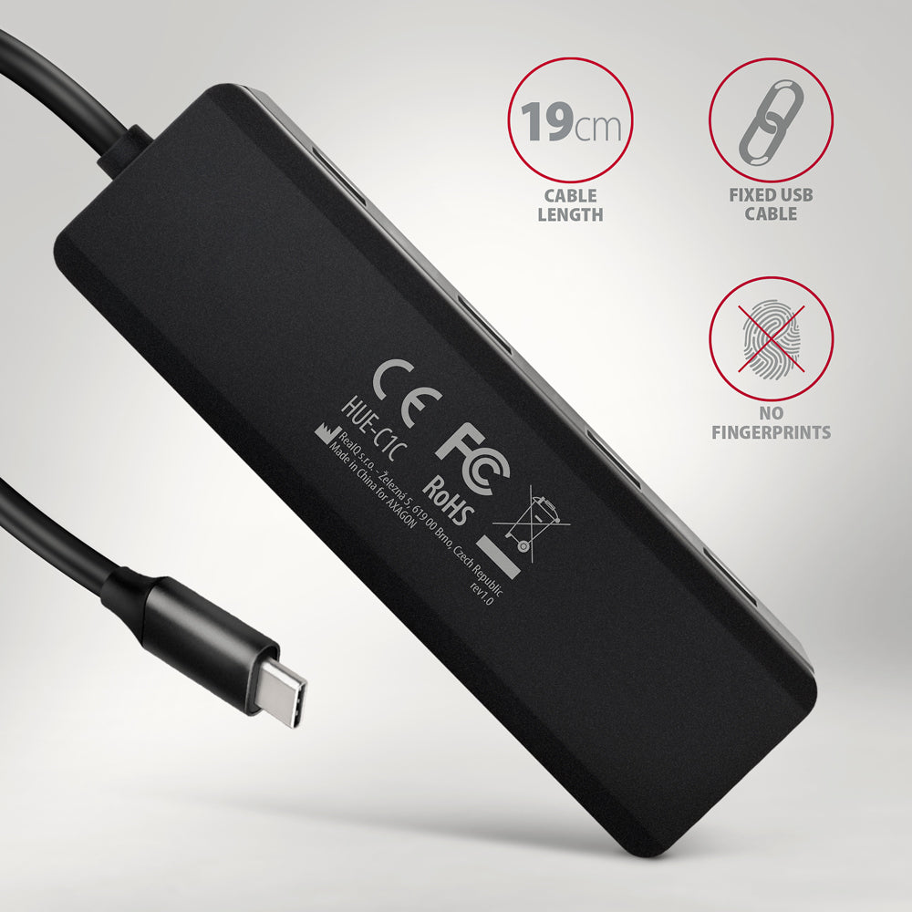 Hub USB AXAGON USB-C 5Gbps TRAVEL "HUE-C1C"