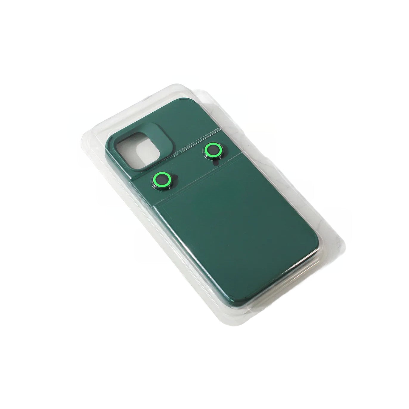 Husa Apple iPhone 14, Flippy, din Silicon Lichid, Interior din Microfibra, Lentile Fosforescente de Protectie Camera, Anti Amprenta, Rezistenta la Socuri, Verde