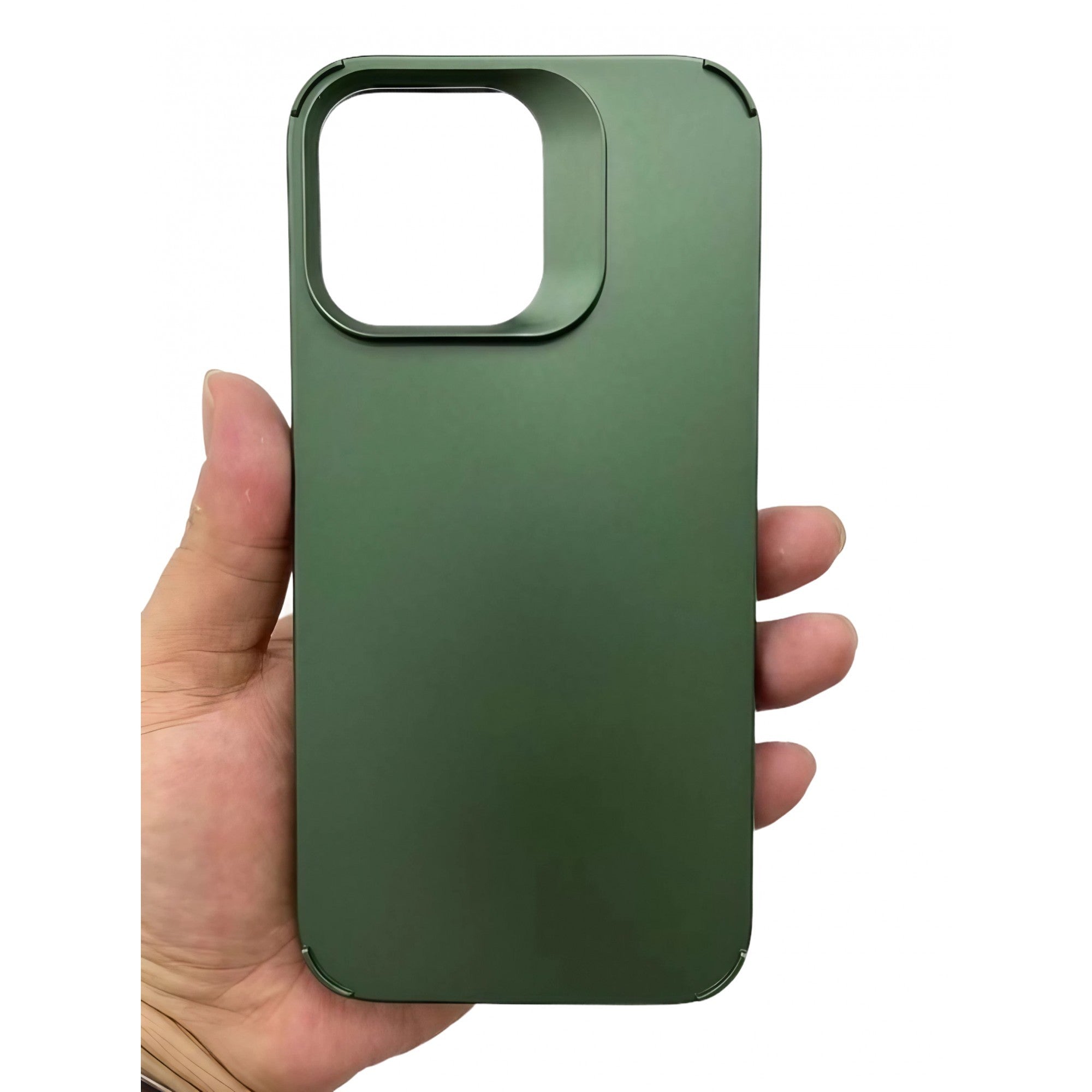 Husa Apple iPhone 14, Flippy, din Silicon Lichid, Interior din Microfibra, Lentile Fosforescente de Protectie Camera, Anti Amprenta, Rezistenta la Socuri, Verde
