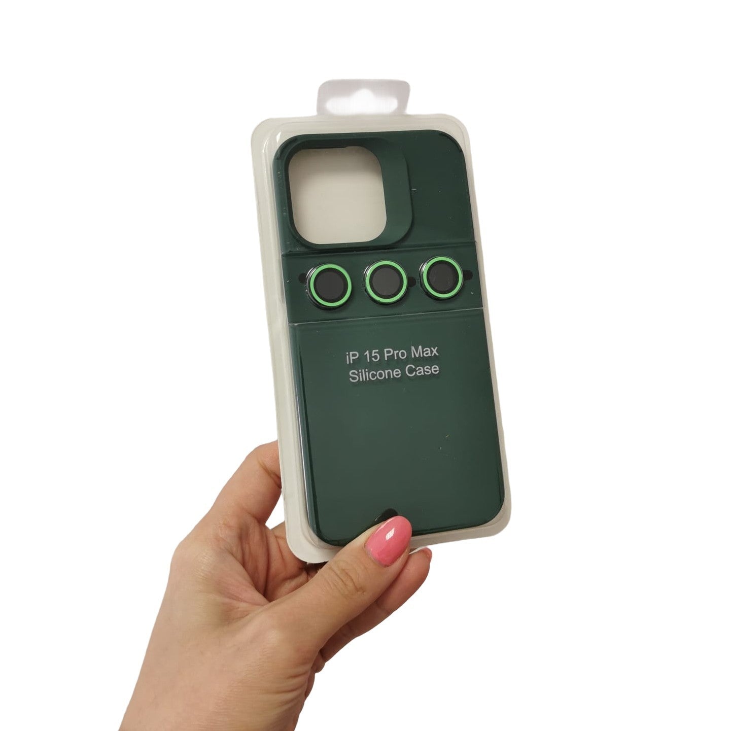 Husa Apple iPhone 14, Flippy, din Silicon Lichid, Interior din Microfibra, Lentile Fosforescente de Protectie Camera, Anti Amprenta, Rezistenta la Socuri, Verde
