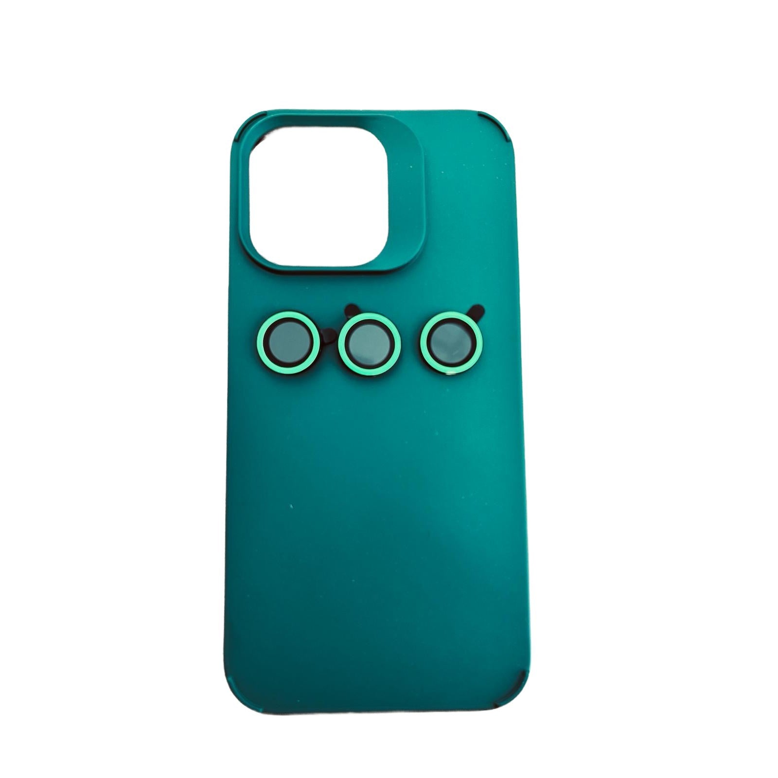 Husa Apple iPhone 14, Flippy, din Silicon Lichid, Interior din Microfibra, Lentile Fosforescente de Protectie Camera, Anti Amprenta, Rezistenta la Socuri, Verde
