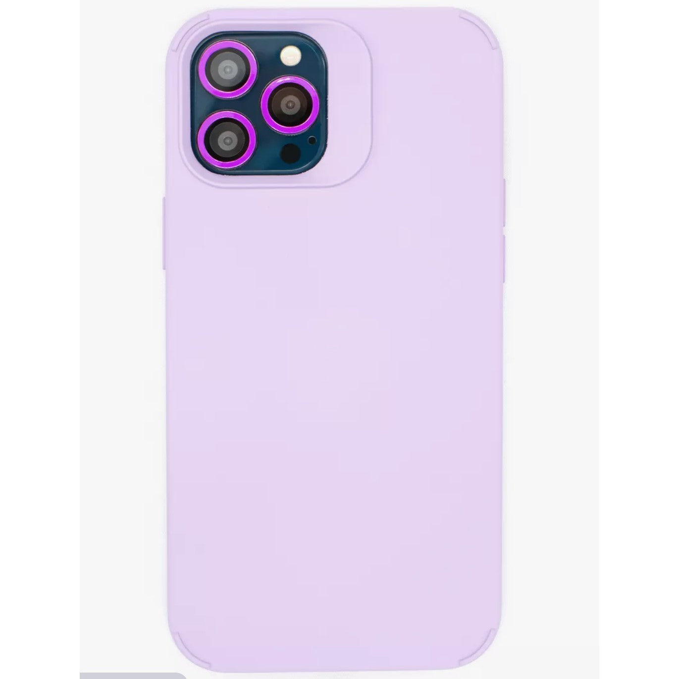 Husa Apple iPhone 14 Pro, Flippy, din Silicon Lichid, Interior din Microfibra, Lentile Fosforescente de Protectie Camera, Anti Amprenta, Rezistenta la Socuri, Mov