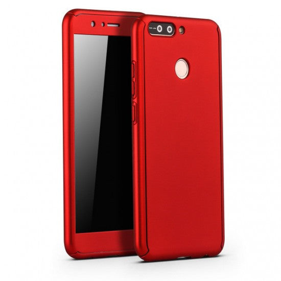 Husa Apple iPhone 6 Plus/6S Plus Full Cover 360 Rosu + Folie de protectie