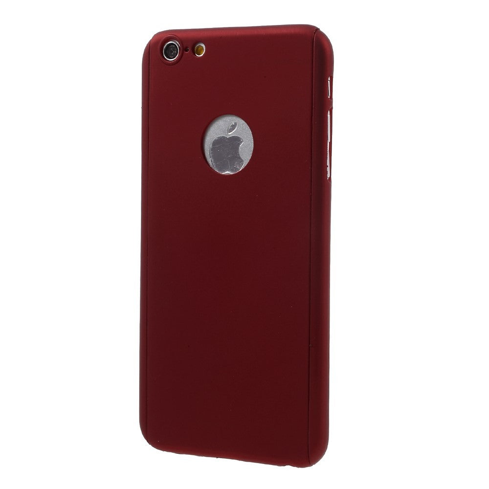 Husa Apple iPhone 6 Plus/6S Plus Full Cover 360 Rosu + Folie de protectie