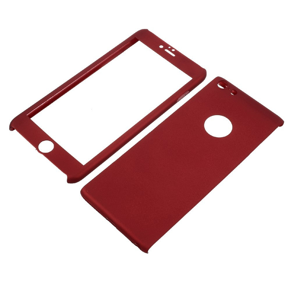 Husa Apple iPhone 6 Plus/6S Plus Full Cover 360 Rosu + Folie de protectie