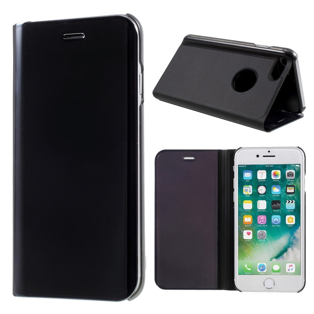 Husa Apple iPhone 7 Flip Cover Oglinda Negru
