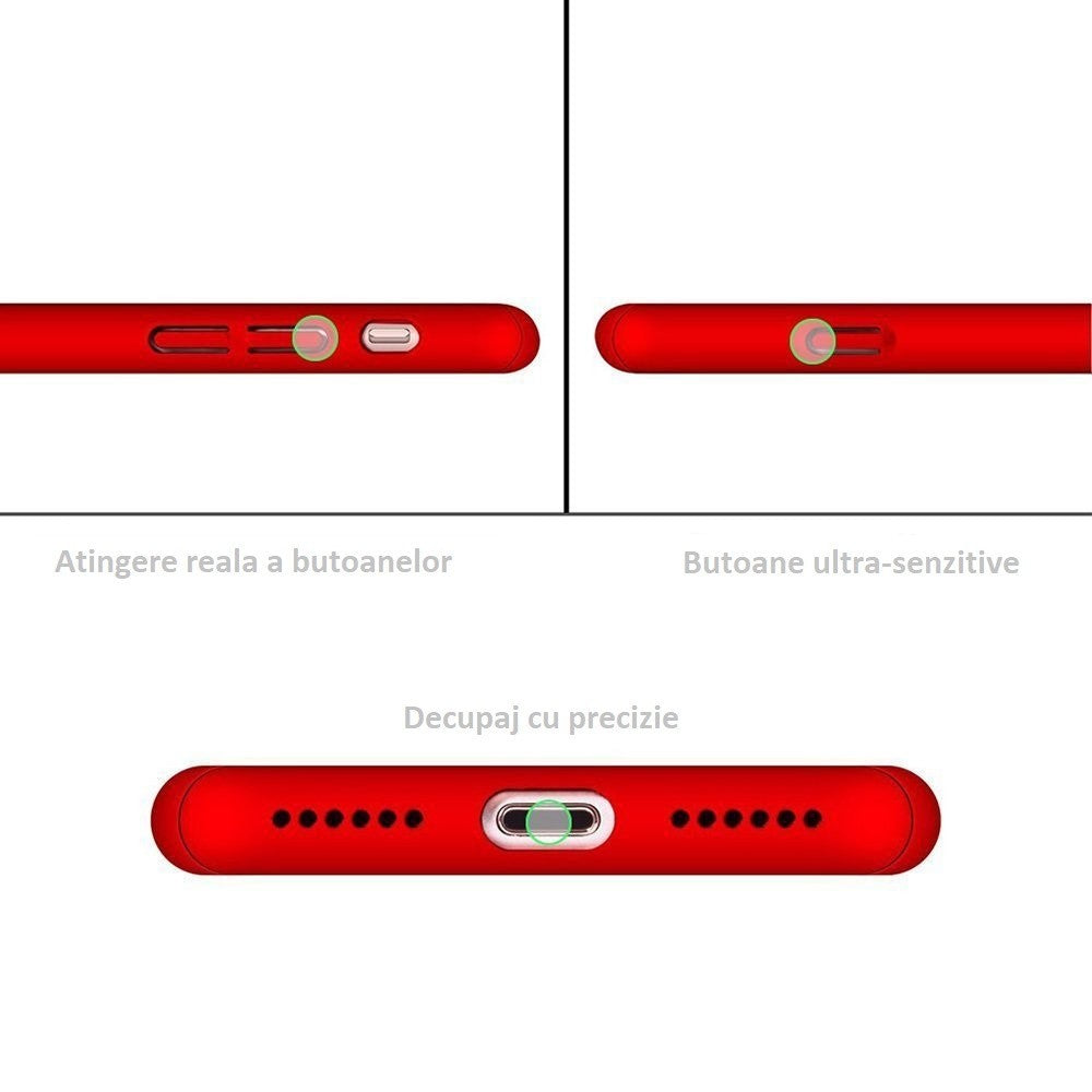 Husa Apple iPhone 8 IPAKY Full Cover 360 Rosu + Folie Cadou