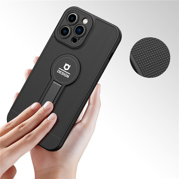 Husa Armor Design cu Stand pentru Samsung A22 5G Negru, Suport Auto Magnetic, Protectie Antisoc