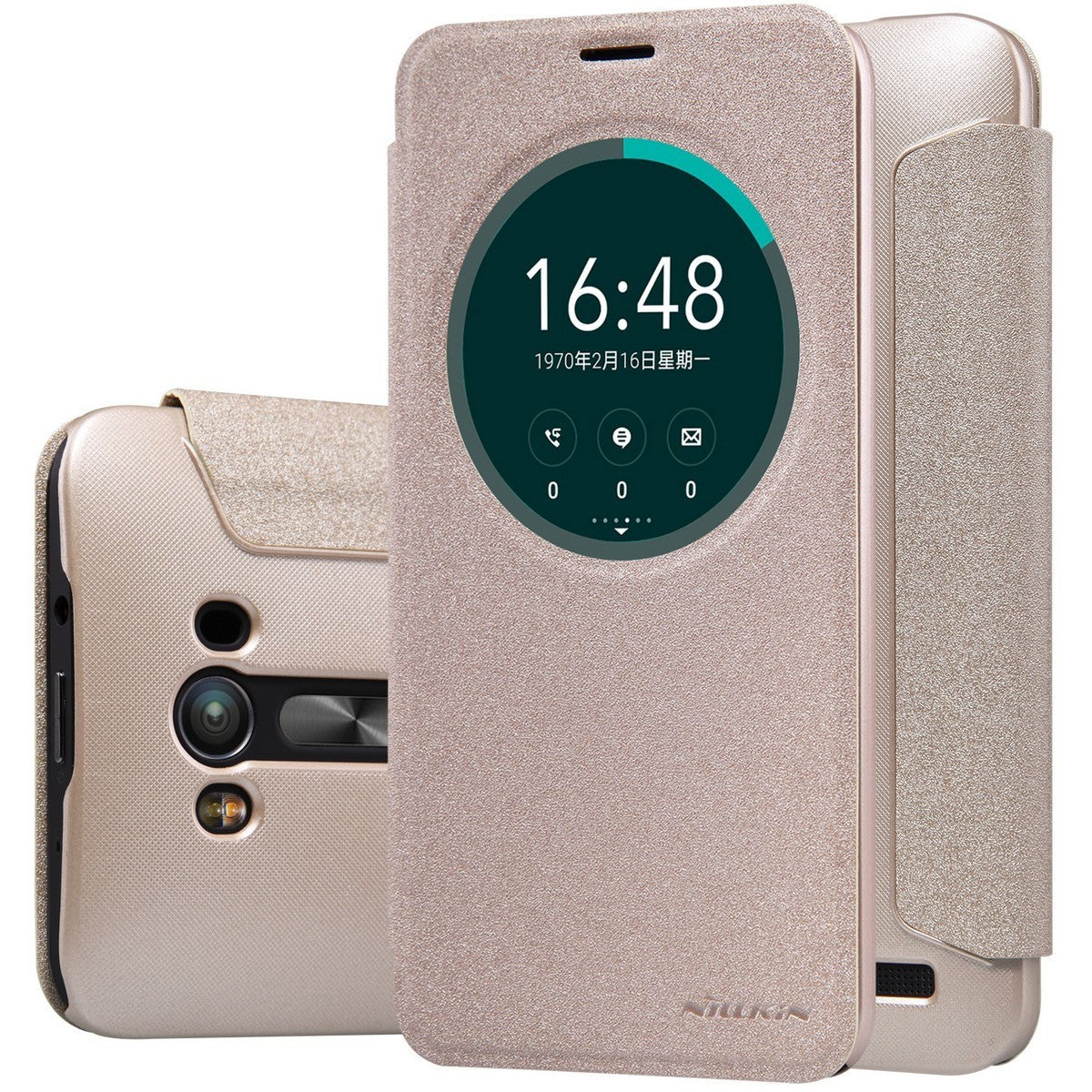 Husa Asus Zenfone 2 Laser Nillkin Sparkle Auriu