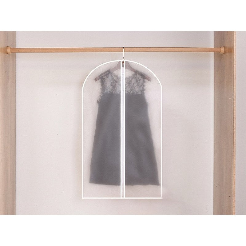 Set 5 Huse de Depozitare cu Fermoar, pentru Haine, de Protectie, pentru Voiaj, Netesut, Rezistent la Praf, 60x100 cm, Transparent-Alb