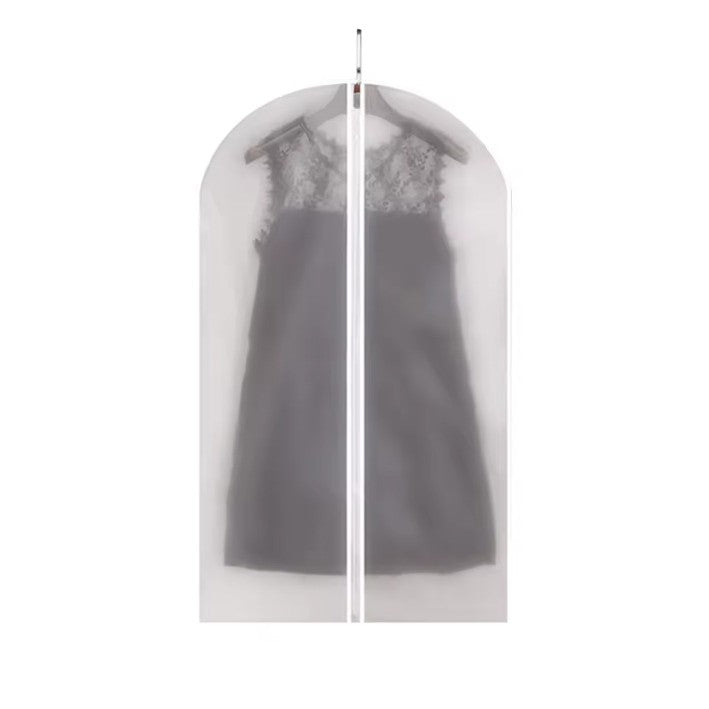 Set 5 Huse de Depozitare cu Fermoar, pentru Haine, de Protectie, pentru Voiaj, Netesut, Rezistent la Praf, 60x100 cm, Transparent-Alb