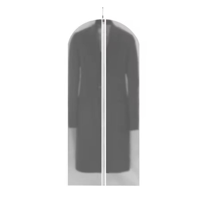Set 5 Husa de Depozitare cu Fermoar, pentru Haine, de Protectie, pentru Voiaj, Netesut, Rezistent la Praf, 60x140 cm, Transparent-Alb