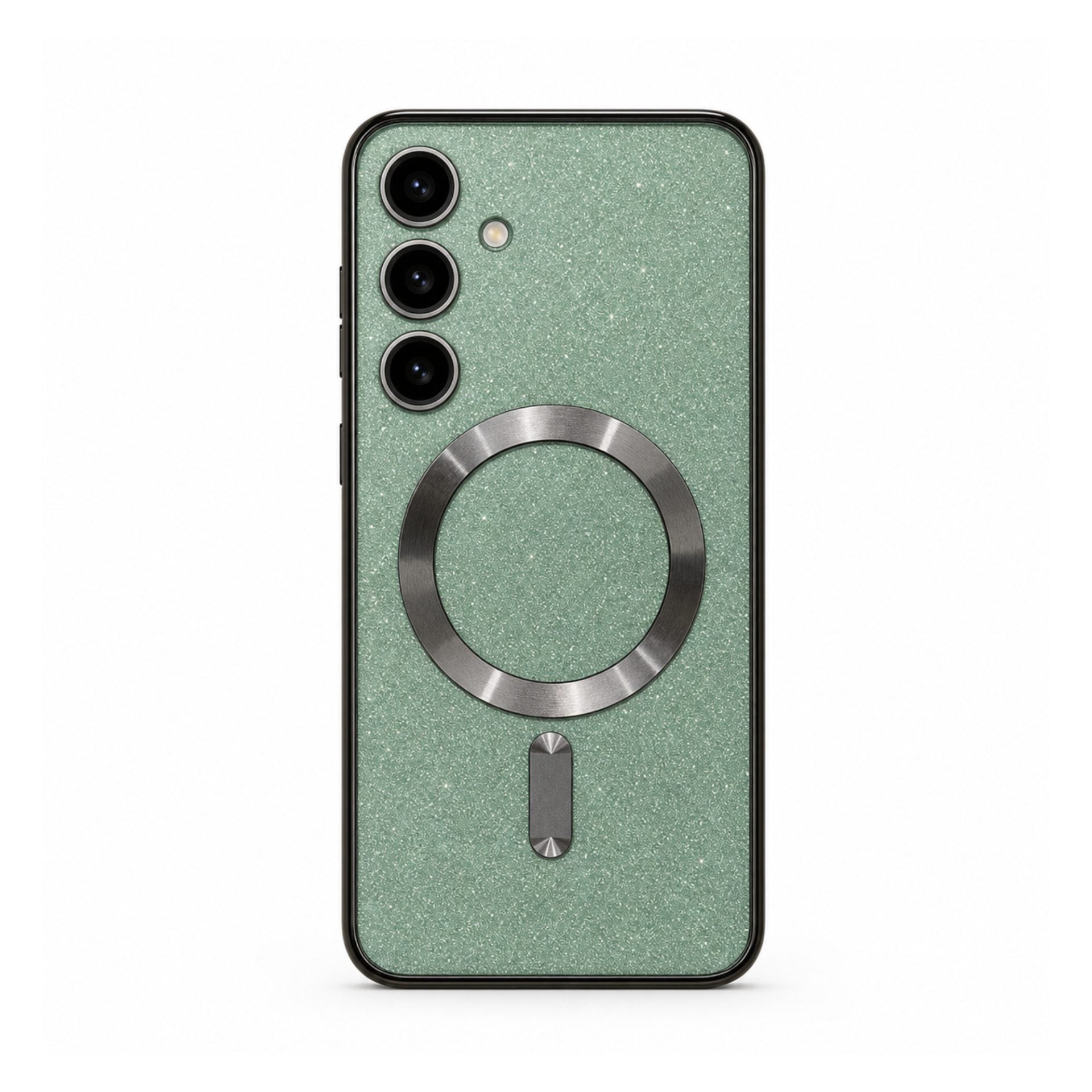 Husa de Protectie 2 in 1, Husa pentru Samsung Galaxy S24,ge, din TPU, Magnetica, cu Protectie Lentila, Verde
