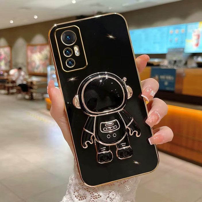 Husa de Protectie 2 in 1, Husa de Protectie pentru Honor 70, Model Astronaut, Husa cu Suport, din TPU, Negru