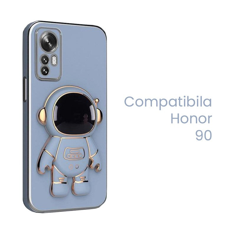 Husa de Protectie 2 in 1, Husa de Protectie pentru Honor 90, Model Astronaut, Husa cu Suport, din TPU, Albastru