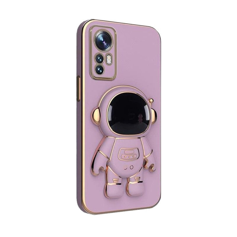 Husa de Protectie 2 in 1, Husa de Protectie pentru Honor 90, Model Astronaut, Husa cu Suport, din TPU, Mov