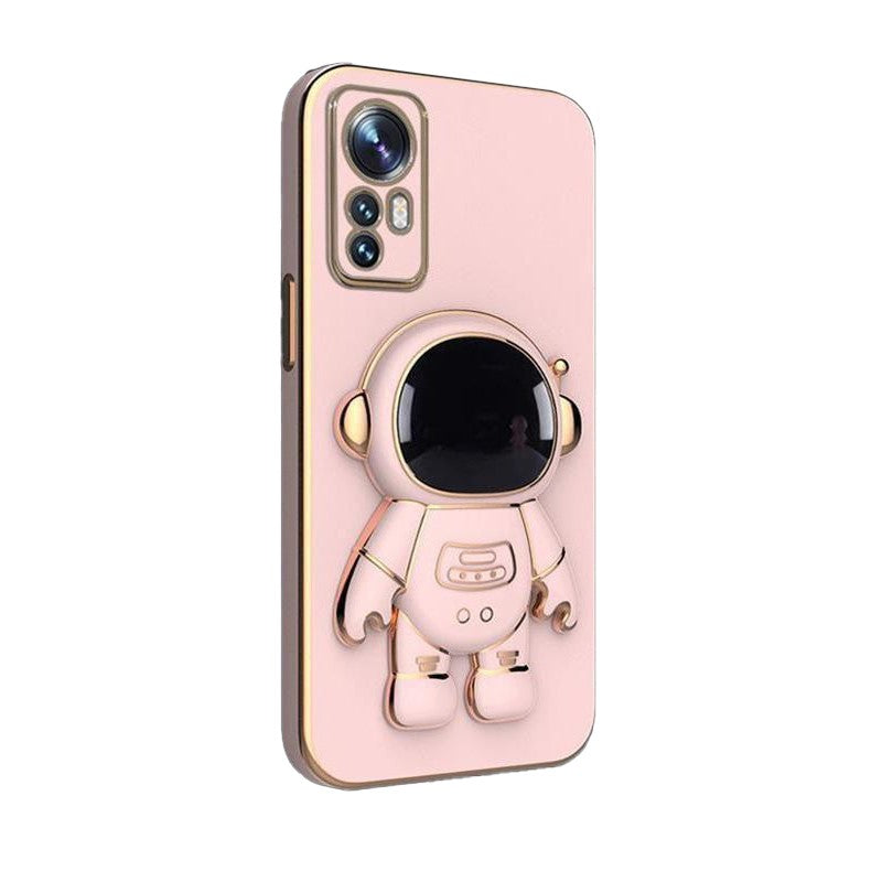 Husa de Protectie 2 in 1, Husa de Protectie pentru Honor 90, Model Astronaut, Husa cu Suport, din TPU, Roz