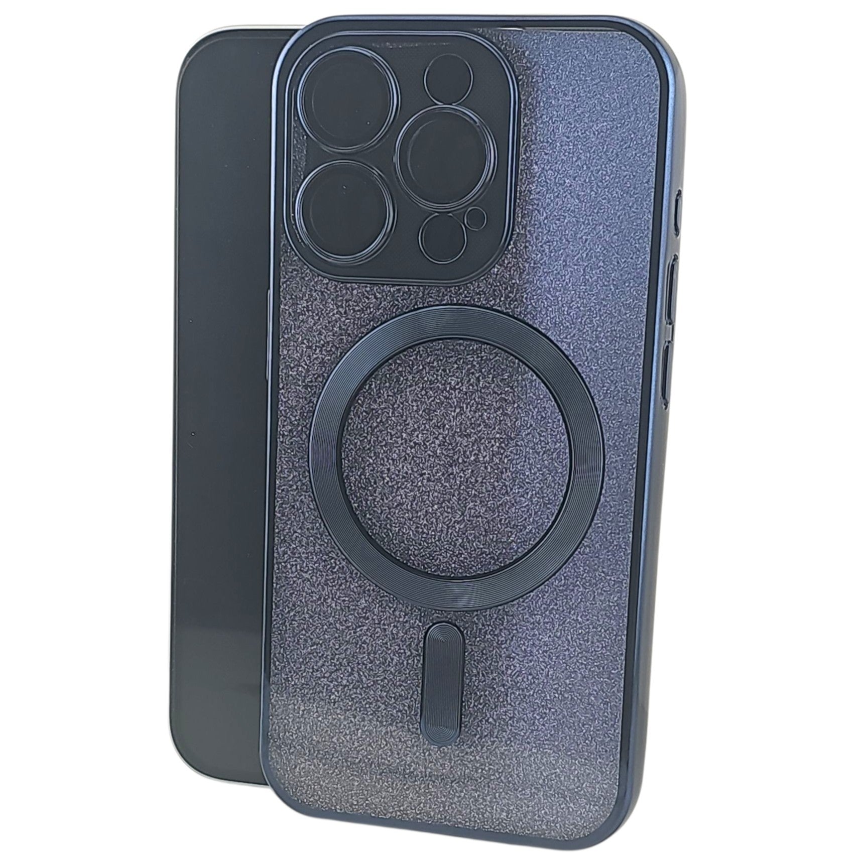 Husa de Protectie 2 in 1, pentru Apple iPhone 14 Pro Max, Compatibila MagSafe, Magnetica, cu Protectie Lentila, din TPU, Albastru Marin