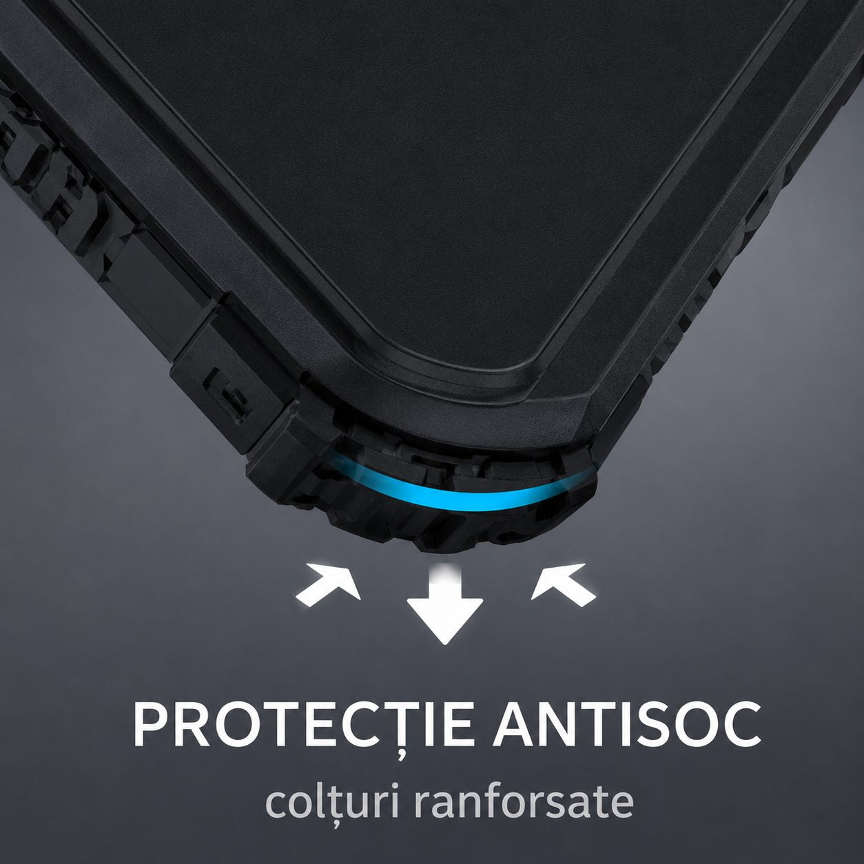 Husa de Protectie Defender, Compatibila cu Samsung Galaxy S22 Plus, cu Stand Reglabil Integrat, Protectie Glisanta pentru Camera, Antisoc si Antizgariere, Negru