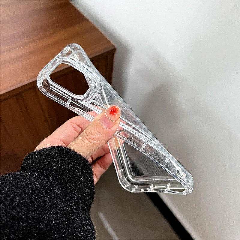 Husa de protectie Flippy, Airbag Shock Absorption, TPU, pentru Apple iPhone 14 , Transparent