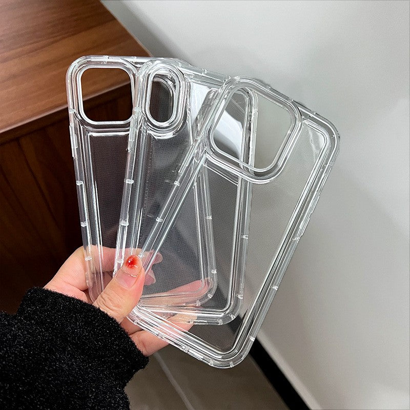 Husa de protectie Flippy, Airbag Shock Absorption, TPU, pentru Apple iPhone 14 , Transparent