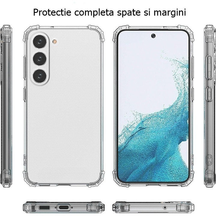 Husa de protectie Flippy, Airbag Shock Absorption, TPU, pentru Samsung Galaxy S21 FE 5G , Transparent