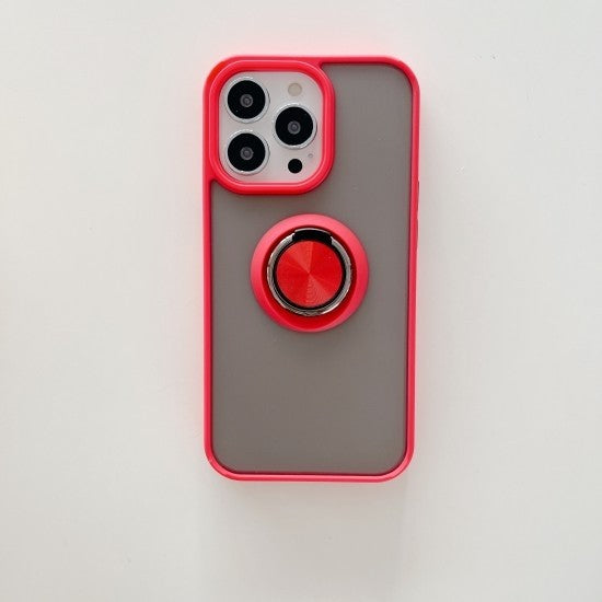 Husa de protectie Flippy compatibila cu Apple iPhone 13,Defender cu prindere inel,Rosu