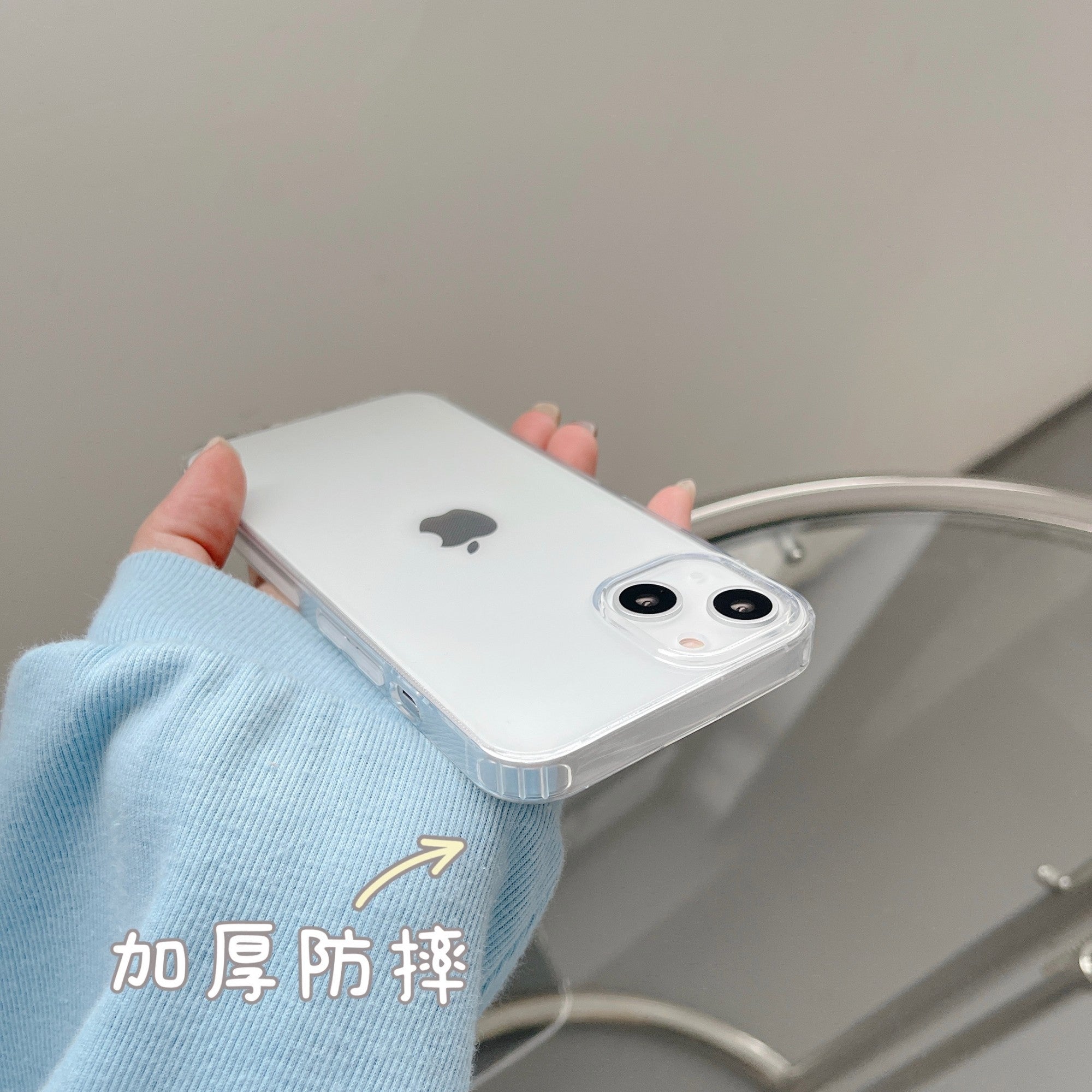 Husa de protectie Flippy compatibila cu Apple iPhone 13 Protect Plus Transparent
