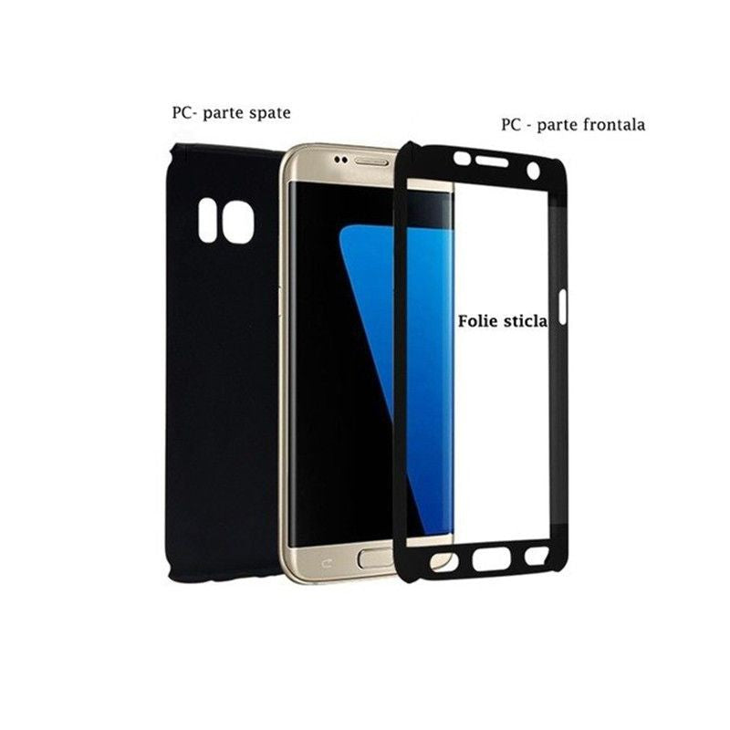 Husa de protectie compatibila cu Huawei Mate 10 Lite Full Cover 360 Negru + Folie de protectie