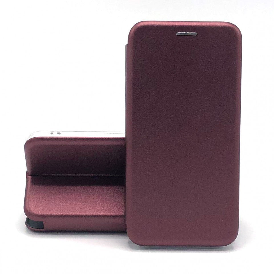 Husa de protectie compatibila cu Huawei P20 Lite Magnet Book Case Bordo