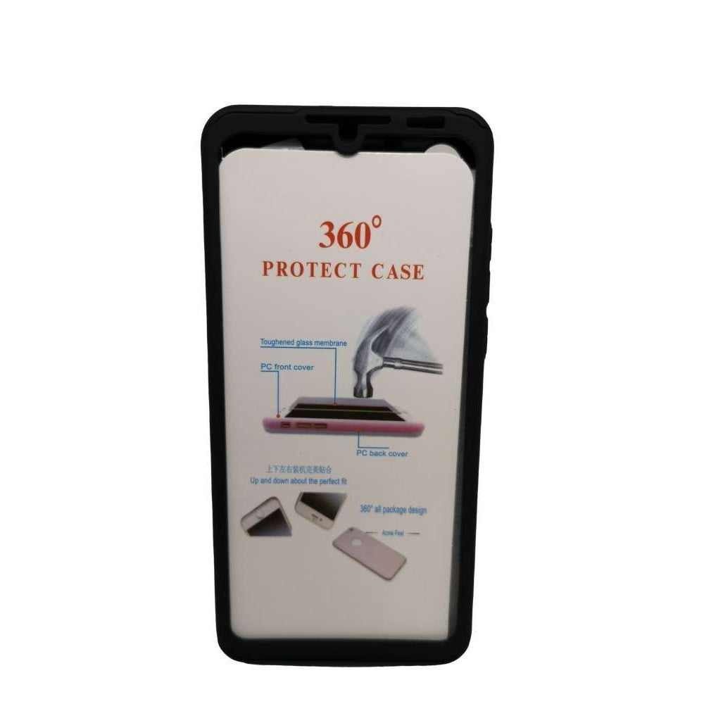 Husa de protectie compatibila cu Huawei P30 Lite Full Cover 360 Negru + Folie de protectie
